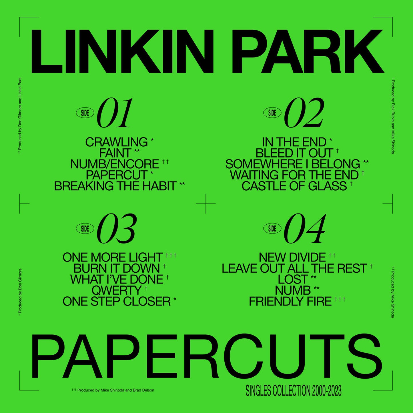 PAPERCUTS STANDARD BLACK VINYL 2LP