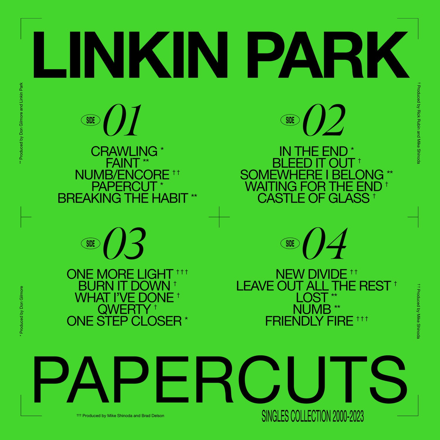 PAPERCUTS STANDARD BLACK VINYL 2LP